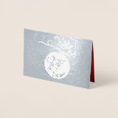 2020 Chinesische Metal Rat Jahr Luxus Grußkarte 2 Folienkarte (Vorderseite)