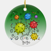 2020 Coronavirus Covid-19-Virus Keramik Ornament (Hinten)