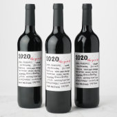 2020 COVID 19 Funny quotes Weinetikett (Flaschen)