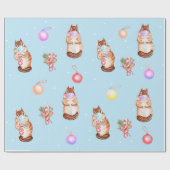 2020 Covid Niedlich Chipmunk Weihnachtsmaske Geschenkpapier (Flach)