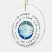 2020 Covid Quarantine World Keramik Ornament (Links)