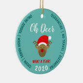 2020 Covid Weihnachten Keramik Ornament (Rechts)
