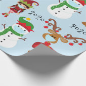 2020 Covid Weihnachtsmaske Quarnine Geschenkpapier (Ecke)
