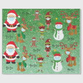 2020 Covid Weihnachtsmaske Quarnine Geschenkpapier (Flach)