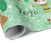 2020 Covid Weihnachtsmaske Quarnine Geschenkpapier (Rolleneckpunkt)