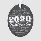 2020 Craziest Year Ever Funny Souvenir Keepake Ornament (Vorderseite)