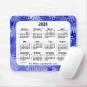 2020 Crazy Quilt Blue 52 Wochen Kalender von Janz Mousepad (Mit Mouse)