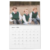 2020 Custom Foto Elegant Stilvolle Skriptfamilie Kalender (Mär 2026)