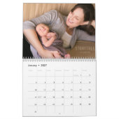 2020 Custom Foto Elegant Stilvolle Skriptfamilie Kalender (Jan 2027)