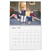 2020 Custom Foto Elegant Stilvolle Skriptfamilie Kalender (Feb 2027)