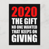 2020: Das Geschenk, das niemand Gewollt hat, das a Postkarte (Vorderseite)