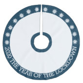 2020 das Jahr der Schließung Polyester Weihnachtsbaumdecke (Vorderseite)