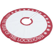 2020 das Jahr der Schließung Polyester Weihnachtsbaumdecke (Schrägansicht)