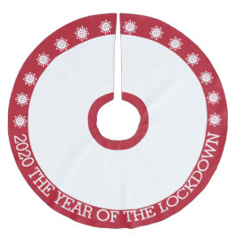 2020 das Jahr der Schließung Polyester Weihnachtsbaumdecke