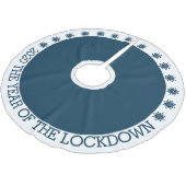 2020 das Jahr der Schließung Polyester Weihnachtsbaumdecke (Schrägansicht)