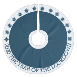 2020 das Jahr der Schließung Polyester Weihnachtsbaumdecke