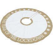 2020 das Jahr der Schließung Polyester Weihnachtsbaumdecke (Schrägansicht)