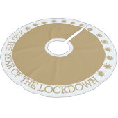 2020 das Jahr der Schließung Polyester Weihnachtsbaumdecke (Schrägansicht)