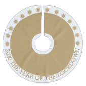 2020 das Jahr der Schließung Polyester Weihnachtsbaumdecke (Vorderseite)