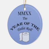 2020 Das Jahr der Toilettenrollen Keramik Ornament (Links)
