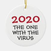 2020 das Jahr mit dem Virus Weihnachtsschmuck (Vorne)