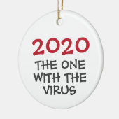2020 das Jahr mit dem Virus Weihnachtsschmuck (Links)