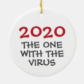 2020 das Jahr mit dem Virus Weihnachtsschmuck (Hinten)