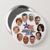 2020 Debatten über das demokratische Party Night O Button (Vorne & Hinten)