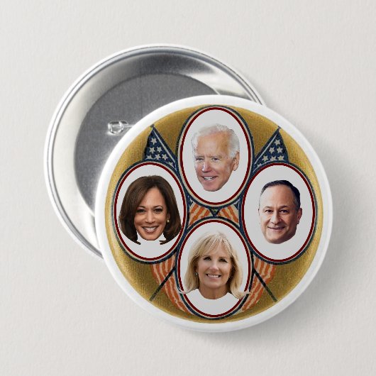 2020 Demokratisches Präsidententicket Button (Vorne & Hinten)