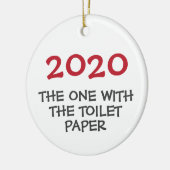 2020 der mit Toilettenpapier Weihnachtsschmuck (Links)