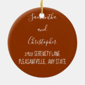 2020 Desaster Jahr, aber wir kauften ein Haus Weih Keramik Ornament (Hinten)