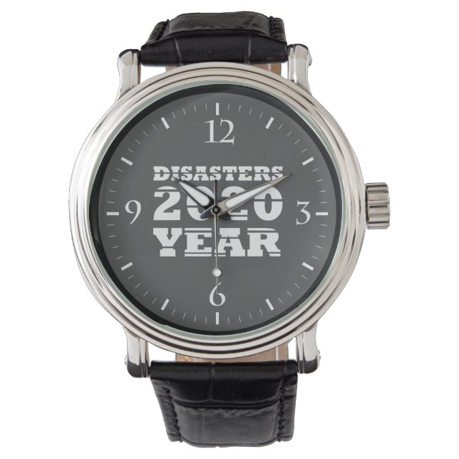 2020 Desaster Jahr Armbanduhr (Vorderseite)