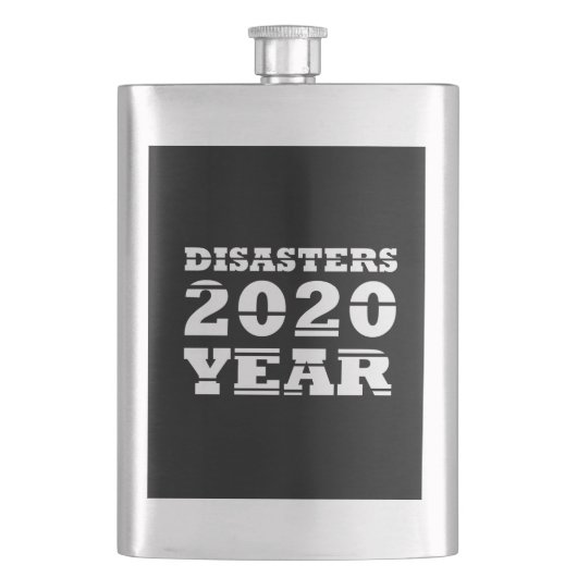 2020 Desaster Jahr Flachmann (Vorderseite)