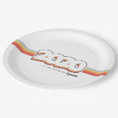 2020 Die Geburt von Legenden Pappteller (Schrägansicht)