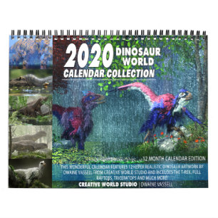2020 DINOSAUR CALENDAR WELT KALENDER