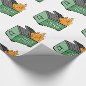 2020 Dumpster Fire Geschenkpapier (Ecke)