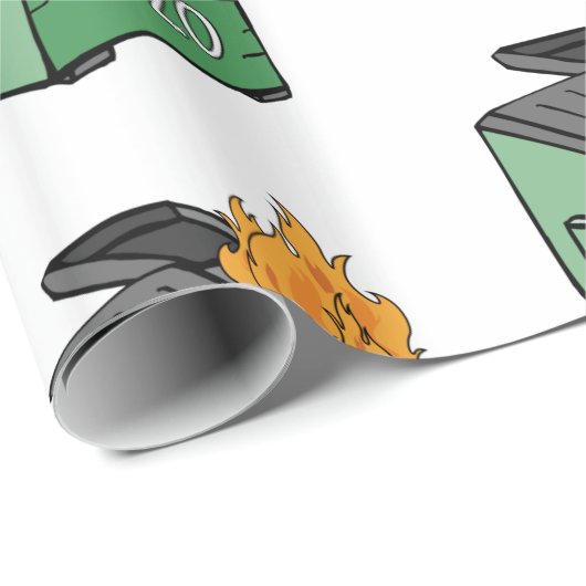 2020 Dumpster Fire Geschenkpapier (Rolleneckpunkt)