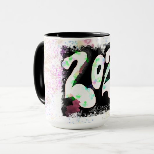 2020 ein hässliches Jahr Not leidende Kunst und Te Tasse (Vorderseite Links)