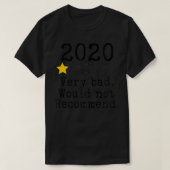 2020 Ein Stern sehr schlecht T-Shirt (Design vorne)