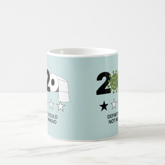 2020 - Eine Stern-Bewertung wird nicht empfohlen Kaffeetasse (Mittel)