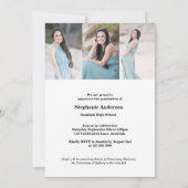 2020 Einladung zum Abschluss von Gold Foto (Rückseite)