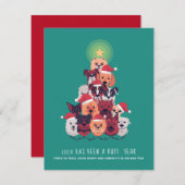 2020 Es ist ein RUFF Jahr DOG Weihnachtsbaum (Vorne/Hinten)