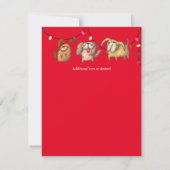 2020 Es war ein WOOF Year DOG Weihnachtsfest (Rückseite)