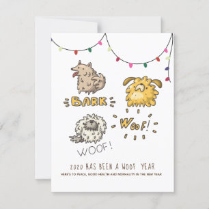 2020 Es war ein WOOF Year DOG Weihnachtsfest