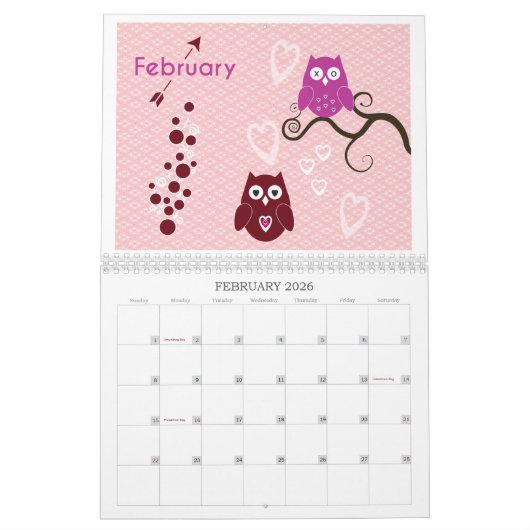 2020 Eule-Kalender Kalender (Feb 2026)