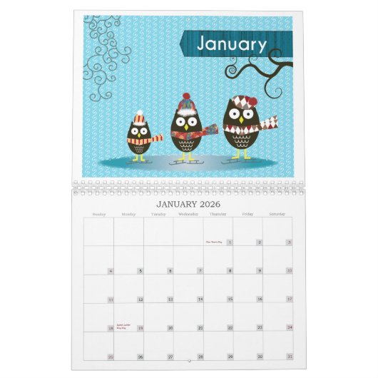 2020 Eule-Kalender Kalender (Jan 2026)