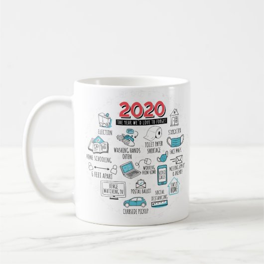 2020 Feierliche Feierlichkeiten Kaffeetasse (Links)