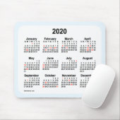 2020 Ferienkalender von Janz Alice Blue Mouse Pad Mousepad (Mit Mouse)