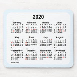 2020 Ferienkalender von Janz Alice Blue Mouse Pad Mousepad