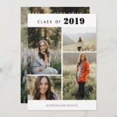 2020 Foto Collage Abschluss Einladung (Vorne/Hinten)